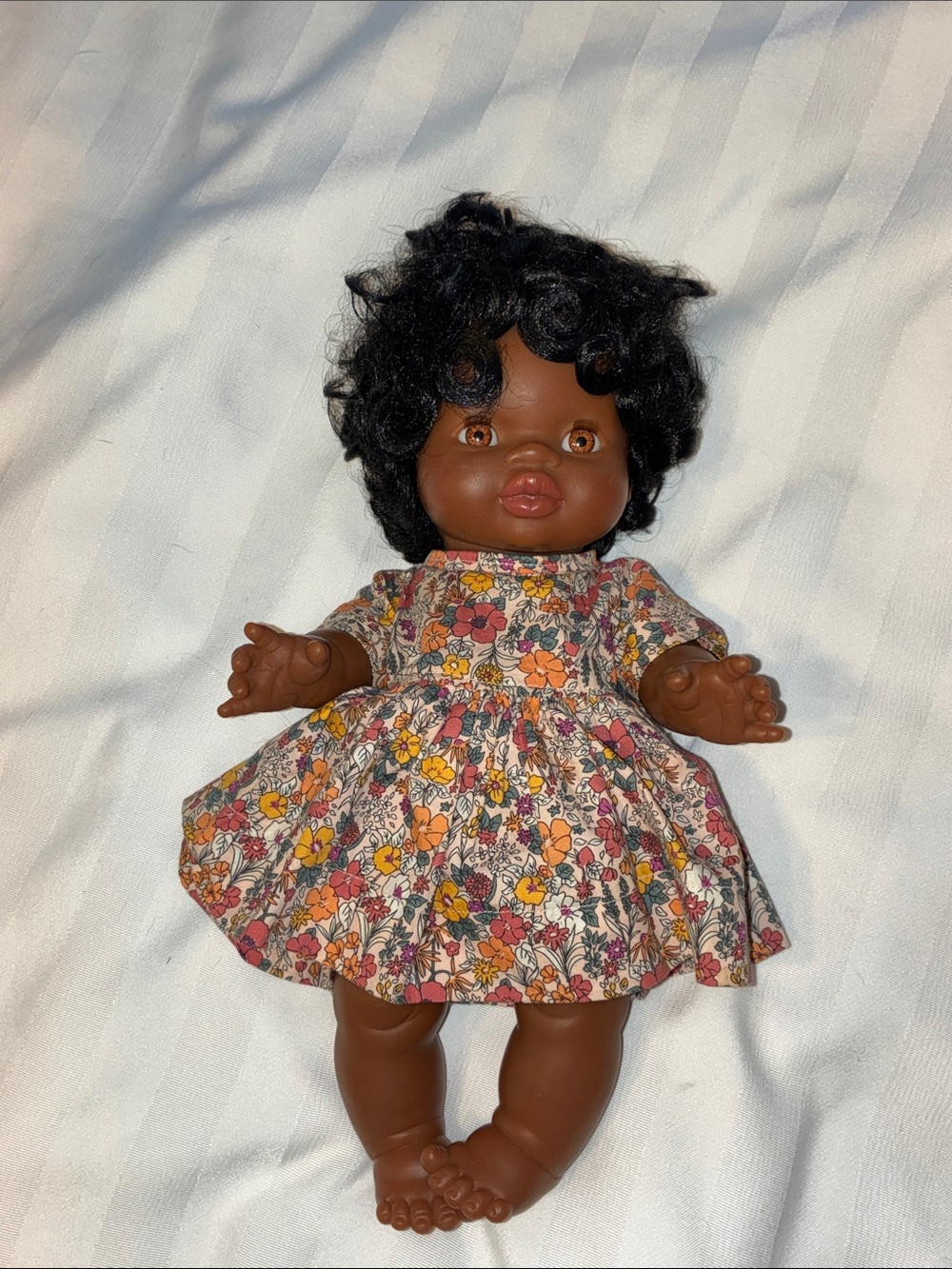Minikane African American Baby Girl Doll from Miniland Collection